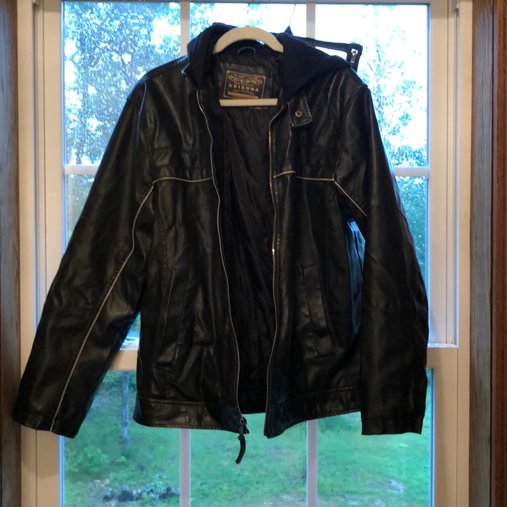Faux men’s leather jacket